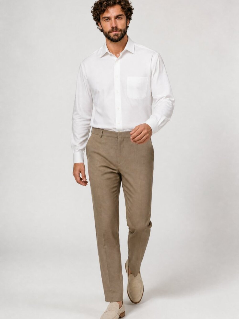 White Ralph Lauren Stretch Fabric Regular Fit Dress Shirt 17 35/36 OEKO-TEX 100